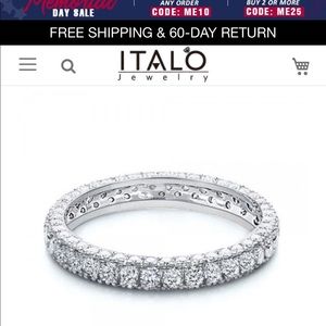 BRAND NEW White Sapphire Band